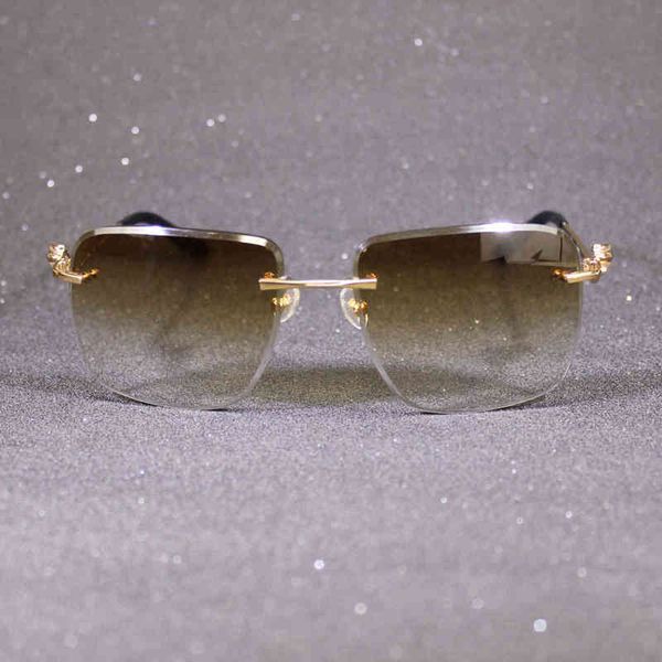 

2022 factory wholesale model square for men and women sun frame diamond cutting show eyewear oculos de sol 2bsa sunglasses, White;black