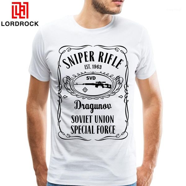 

handsome svd t shirts men russian sniper rifle tees custom dragunov gun t-shirt short sleeve crewneck 3xl shirts male clothing1, White;black