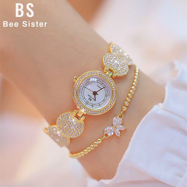 

women watches quartz ladies gold fashion wrist watches diamond stainless steel women wristwatch bracelet wtach for girl 201120, Slivery;brown