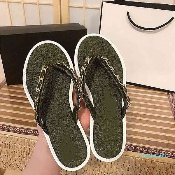 

summer fashion wild paragraphs flip female fairy wind flat beach shoes, Black