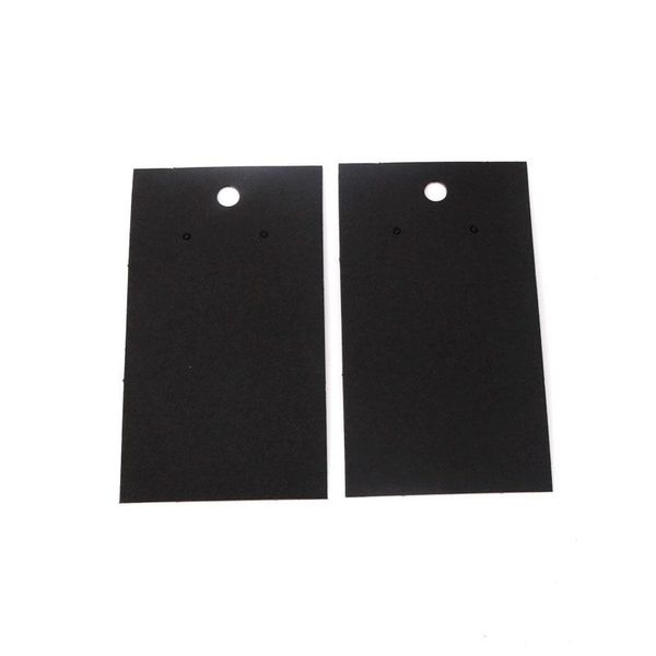 

50pcs 5x9cm earring display card earring card holder blank kraft paper tags ear studs long drop card for jewelry display q sqckwq, Black