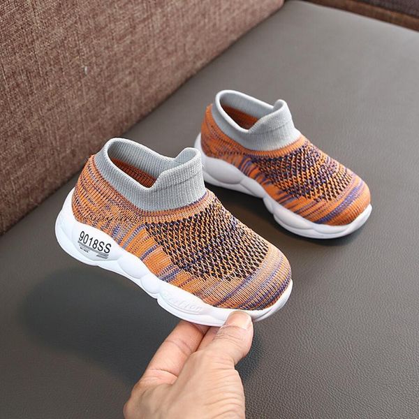 

2020 new autumn kids running shoes color matching children's tennis breathable sport shoes fashion footwear girls boys sneakers sqcekg, Black