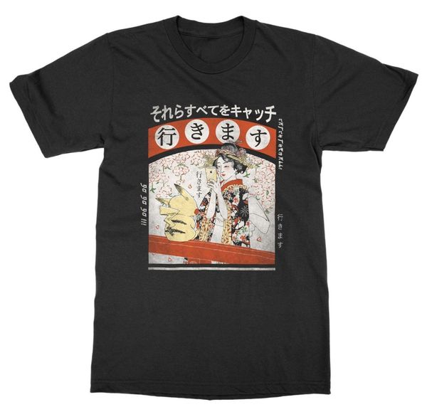 

спорт токио гейша go t-shirt world city travel passport отпуск азия 100% хлопок с коротким рукавом o-образный вырез летней охладить футболоч