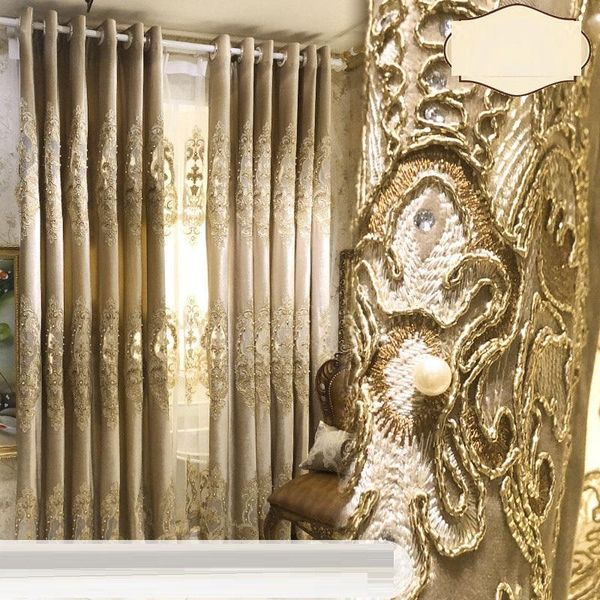 

curtain & drapes european classics curtains for living room,black-out bedroom,luxury embroidery tulle villa french