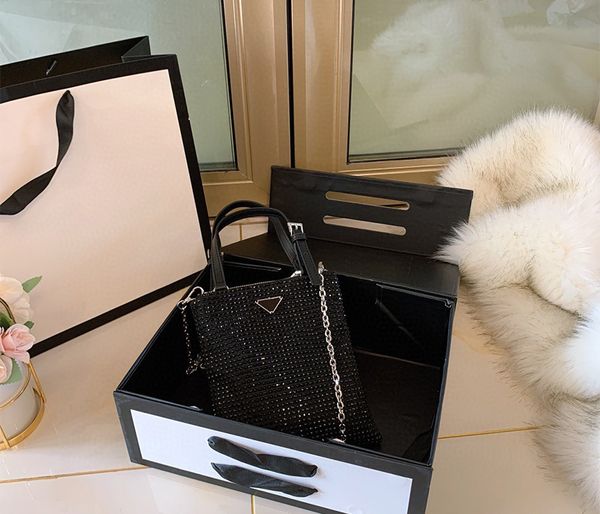 

mini bag tote handbag with genuine leather shopping tote quality shining high bag canvas women bags dmcqp