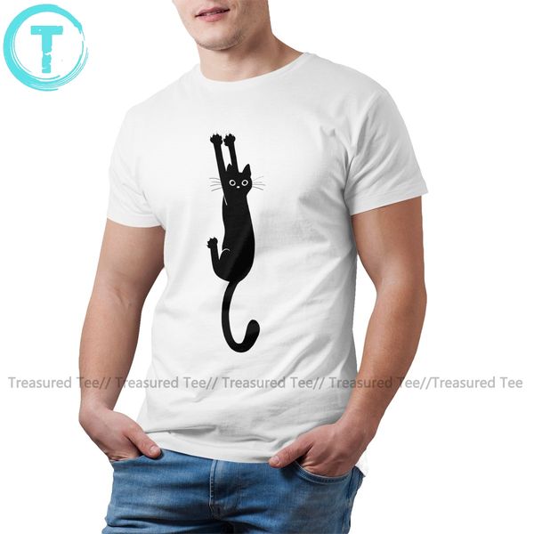 

black cat t shirt black cat holding on t-shirt casual printed tee shirt xxx 100 percent awesome tshirt sport hooded sweatshirt hoodie