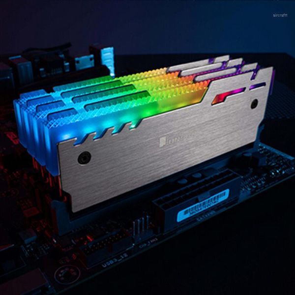 

fans & coolings jonsbo nc-3 2pcs ram heatsink radiator cooler 5v 3pin argb light control deskmemory cooling heat dissipation pad vest1