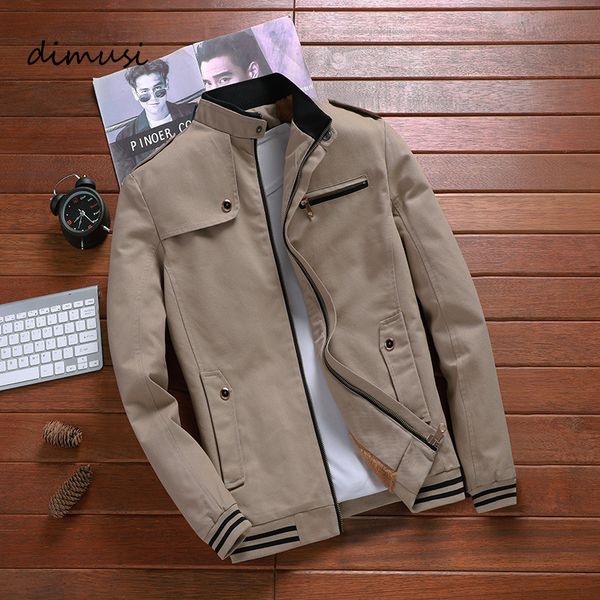 

autumn mens bomber jackets casual male outwear windbreaker stand collar jacket mens baseball slim coats clothing 5xl, Black;brown