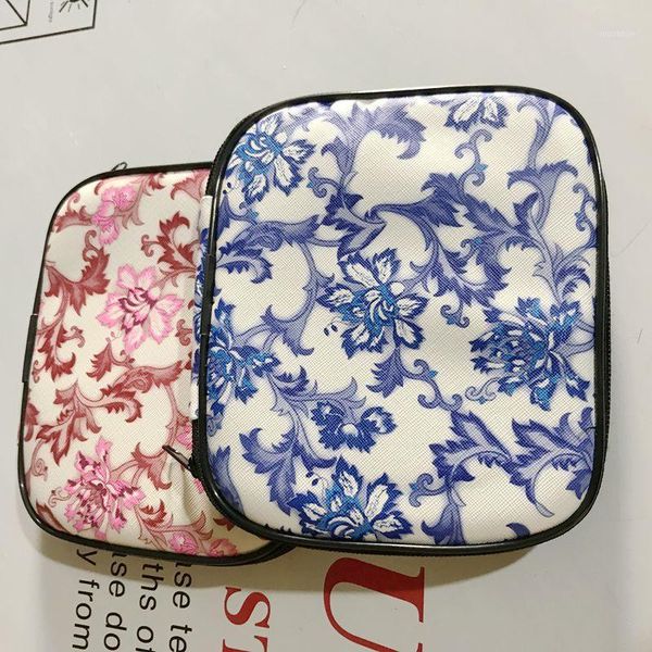 

donyamy 1pcs crochet hook case organizer zipper bag with web pockets for various crochet needles1, Black