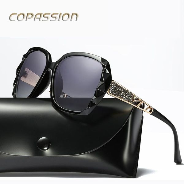 

sunglasses 2021 design polarized women ladies elegant big sun glasses female prismatic eyewear shades, White;black