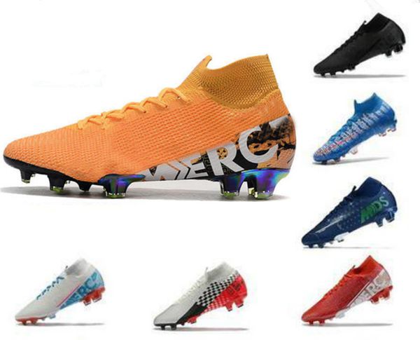 

лучший mercurial superfly 7 vii elite fg бутсы mercurial синего героя superfly-360 fg elite оранжевого cleat cr7 футбольных бутсы роналд чер