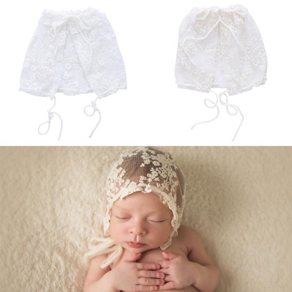 

2020 нового новорожденный ребёнка малыши infant lace bonnet beanie hat cap фото реквизит, Yellow