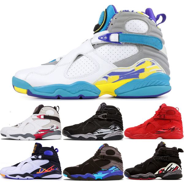 

2020 aqua white 8 vii 8s men basketball shoes mens three peat aqua chrome playoff countdown pack men hot