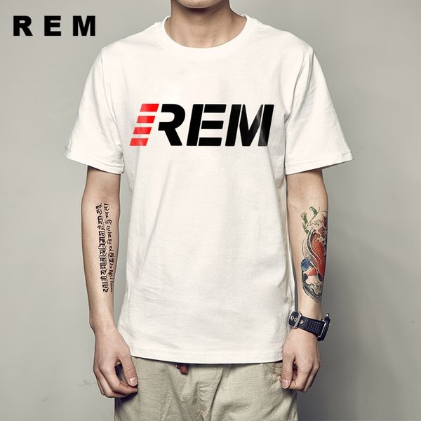 

rem new arrival t shirt men brand clothing fashion letter t-shirt male quality casual stretch tshirt sport hooded sweatshirt hoodie