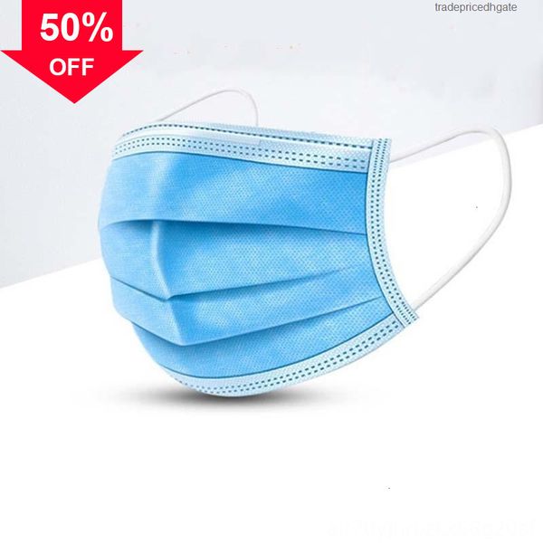 

dhl] face ofjdw [thickened mask disposable /box luxury 3 layer non-wove 95% dust mouth masks maschere anti features