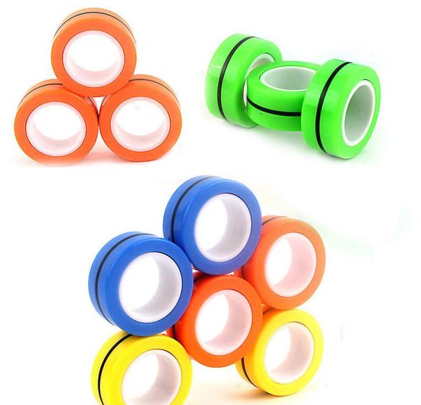 

anti-stress relever fidget 3 шт. / установите магнитные рельефные кольцо игрушки палец для кольцо взрослые кольца кольца стресс спиннер игру