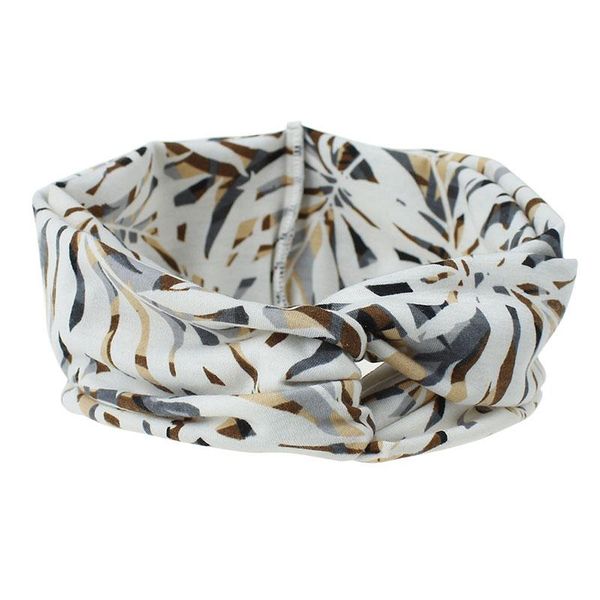 

bohe women cross knotted headband girls elastic stretch floral print hair ribbon wide hair band for sport yoga hair accessory q bbyrvx