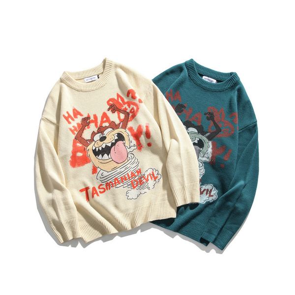 

2021 From Korea's Cartoon Release Fall New Men's Lovers Fashion Hong Kong Mesh Winter Style Women's Clothes Vppc, White;black