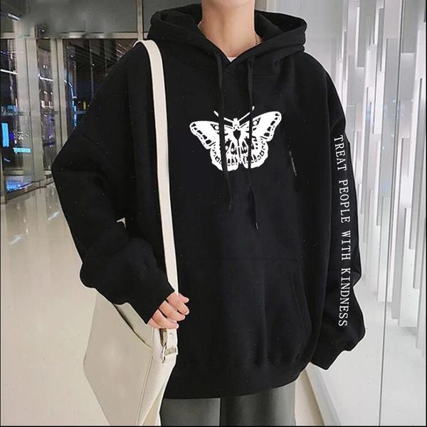 

harry styles butterfly tpwk hoodies 2021 fashion autumn women hoodie butterfly sweatshirt long sleeved harajuku oversized hoody, Black