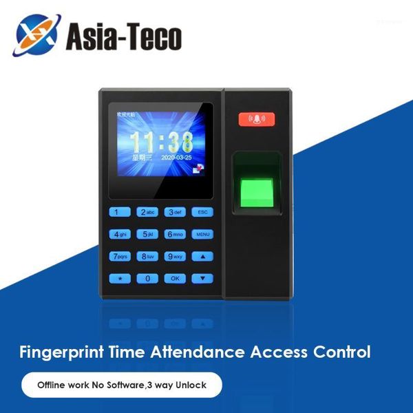 

fingerprint access control recogn id card reader system biometric time attendance rfid door strike system1