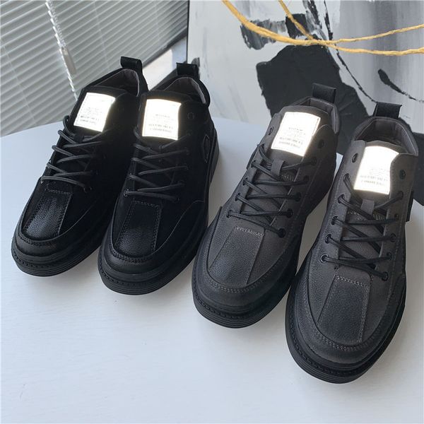 

first line guest pig eight skin reflective british style sports autumn new casual fashion shoes for men