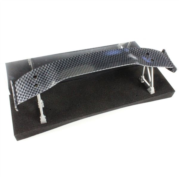 

1/10 Scale RC Drift Car Plastic Spoiler Rear Wing Carbon Fiber Pattern with Stands 4CH RC Off-road Car type wheel