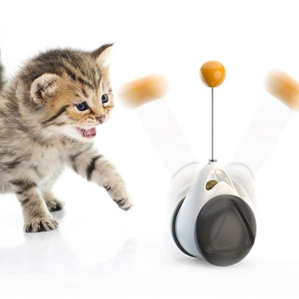 

2020 cat toy smart wheeled automatic no need recharge cat toys interactive lrregular rotating pet supplies toys for cats