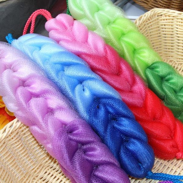 

wholesale- 1749 queen thick back rubs long bath flower bubble foam balls bath brush1
