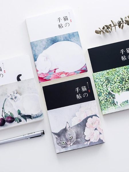 

special offer japanese cat notepad a5 blank paper notebook 1pcs1, Purple;pink