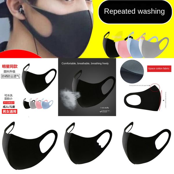 

girls cleanable mouth for dustproof boys breathable and mask zhuohui black thin1lpi yd6u