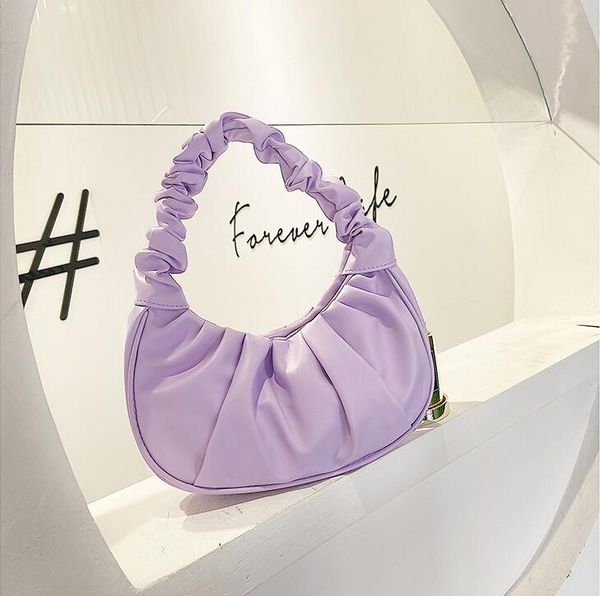 

women underarm bags wholesale ladies gentle fashion cloud bag versatile pleated small handbags shoulder bag