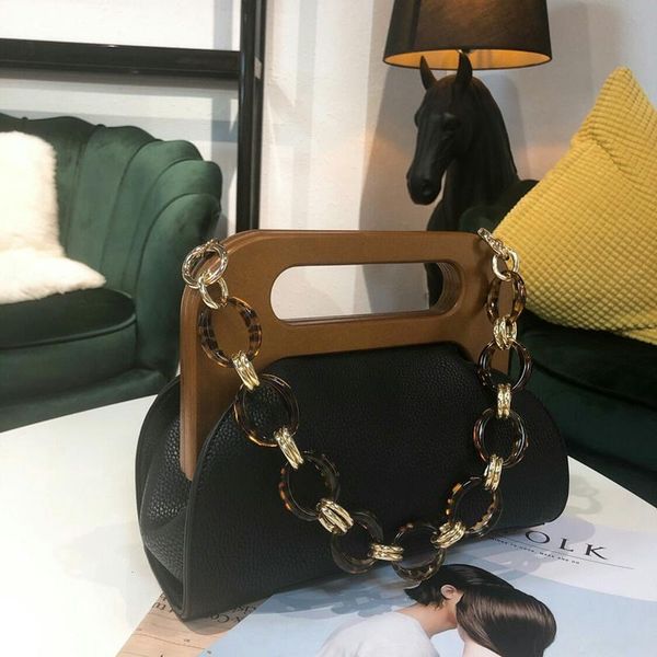 

женщины роскошные сумки wood handle bag день клатчи женский vintage crossbody bucket bag crossbody сумки pu кошелек