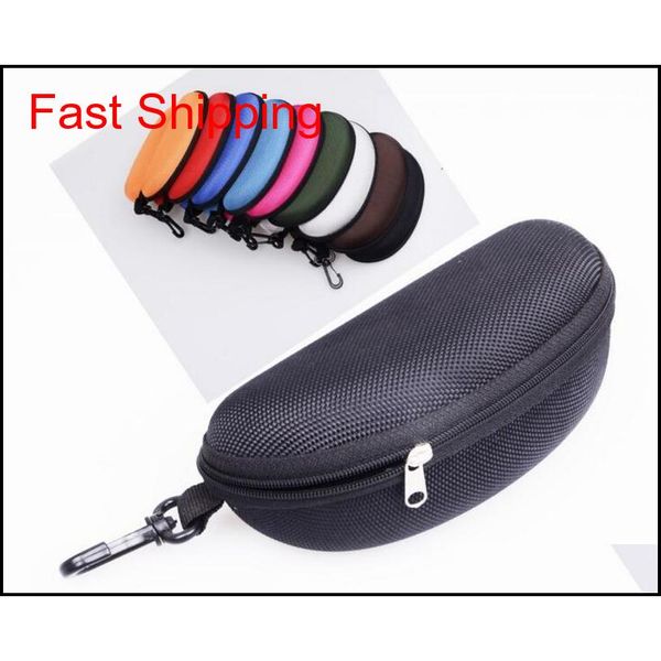 

11 colors sunglasses case eyeglasses box glasses bag eyeglasses carry box sunglass portable zipper hook hard holder sunglasses rsdc6