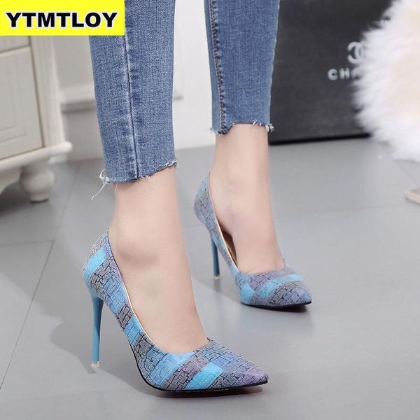 

dress shoes 2021 plus size 34-42 spell color women pump high heels single female summer patent leather wedding party woman gladiator1, Black