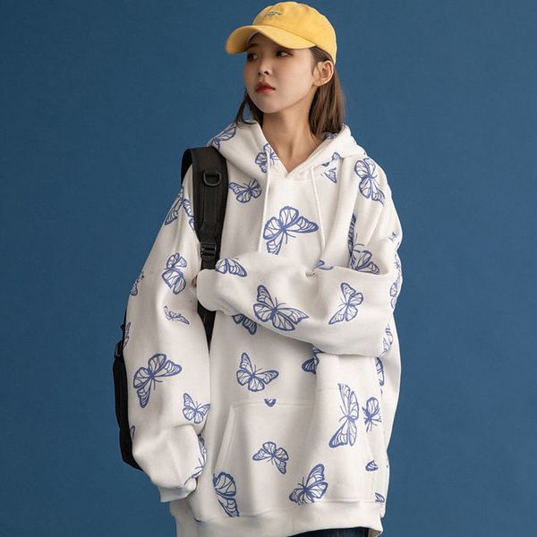 

new female 2021 fall fashion long women's oversize loose hip hoodies s0wf, Black