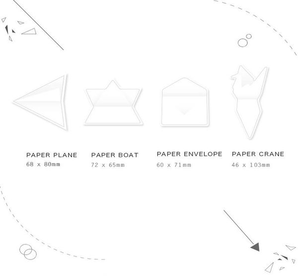 

4 блокноты шт складной art and sticky notes paper crane конверт сообщение scrapbooking наклейки офиса школьные принадлежности fm747 wmtibl i