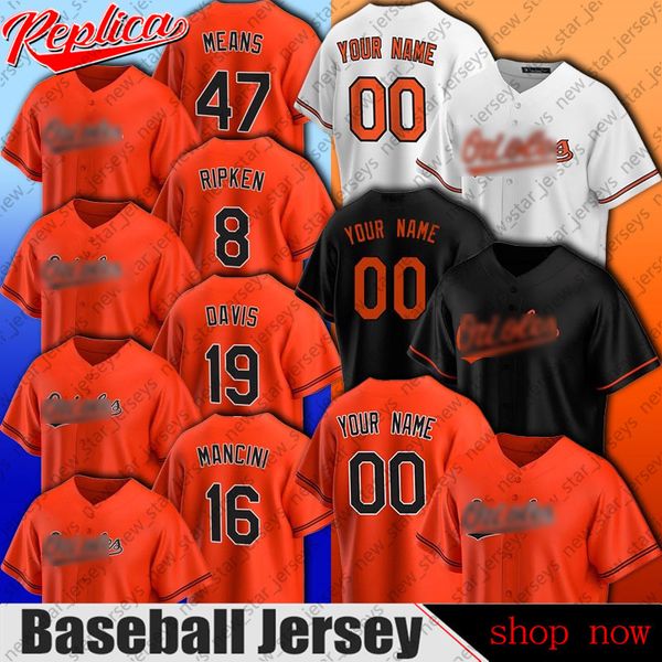 

oriole baseball jersey cal ripken trey mancini jerseys chris davis pedro severino jersey shawn armstrong stewart rio ruiz jerseys, Blue;black