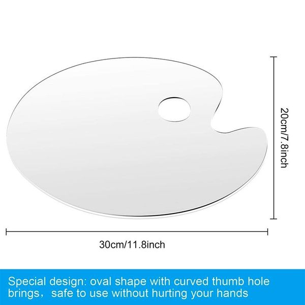 

акриловая краска установлена ​​прозрачная акриловая палитра и палитра ручки по номерам аксессуаров для детей и взрослых покрасочный инструме