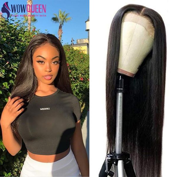 

brazilian hair wigs 6x6 lace closure wig swiss lace front human hair wigs remy straight wigs for women 30 inch wig good quality, Black