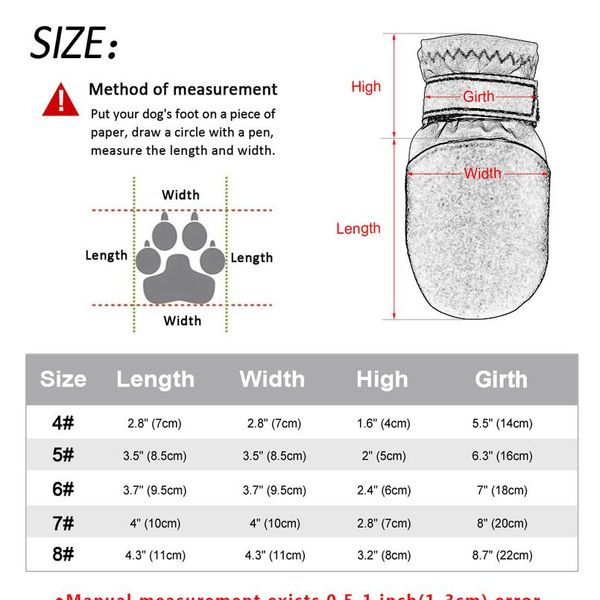 

winter dog shoes warm pet dog boots waterproof puppy dog rain snow booties socks reflective for small large footwear qylcxl
