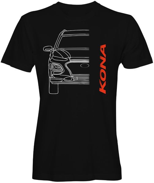 

sport t-shirt car hyun kona auto suv 1.0 fun teenage natural cotton printed man fashion round collar t shirt hipster tee