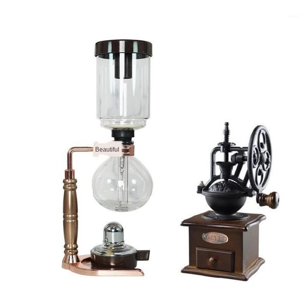 

coffee makers vacuum maker household boiling siphon pot set glass ware machine 3-person 5 people's1