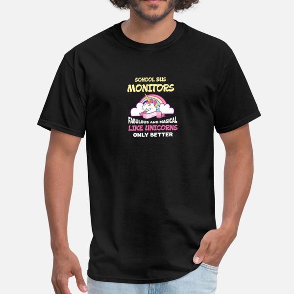 

school bus monitor unicorn designers graphic t shirt customized horror white tracksuit hoodie sweatshirt