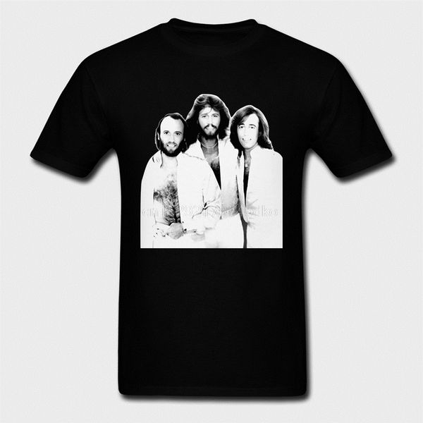 

mens short sleeve round neck casual letter bee gees 70s printed cotton male 1 hoodie designers t shirts sweatshirt