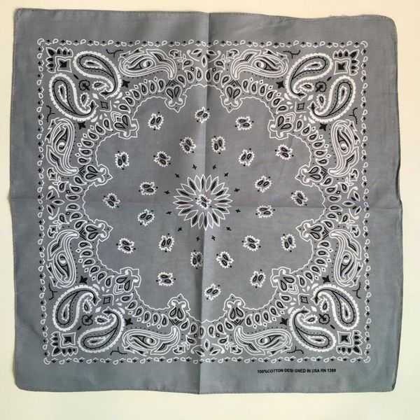 

new cotton hip hop black red bandana fashion paisley headwear hair band neck scarf square scarves handkerchief wmtifz bdesybag, Blue;gray