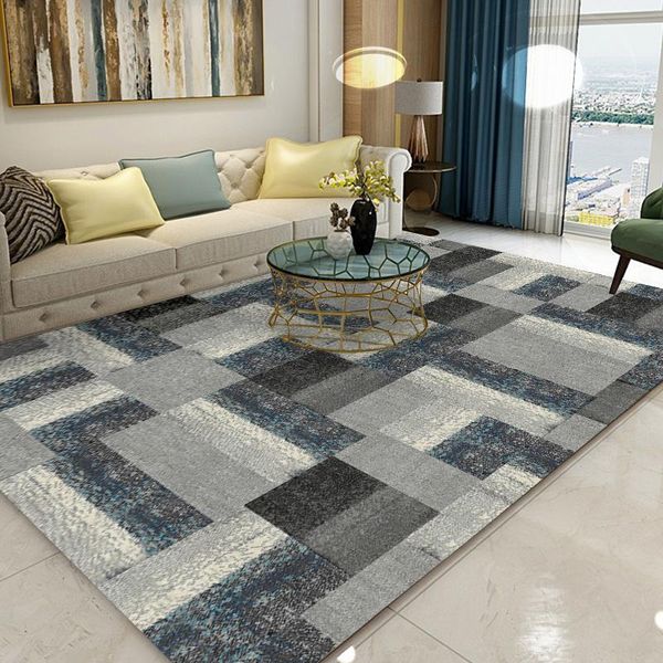 

fashion geometric parlor rug soft anti-slip bedroom bedside mat kitchen balcony area rug abstract ink large living room carpet1