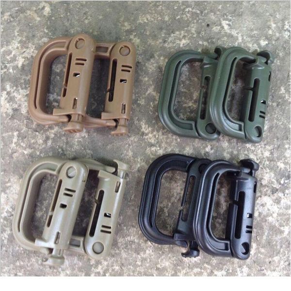 

1pc carabiner climb clasp clip hook backpack molle system d buckle military outdoor bag camping climbing acc qylvvg
