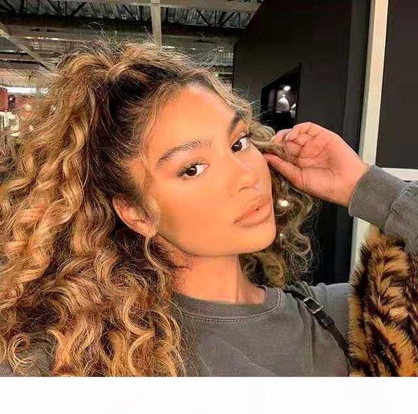 

well balayage ombre ponytail extension 1b 27 clip in ponytail human hair ponytail long brown highlight ash blonde pony tail, Black