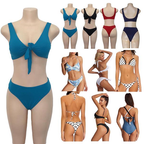

new womens bikinis set swimwear sports bra vest +pants leggings halter swimsuits swimming suit for women thong bikini fashion