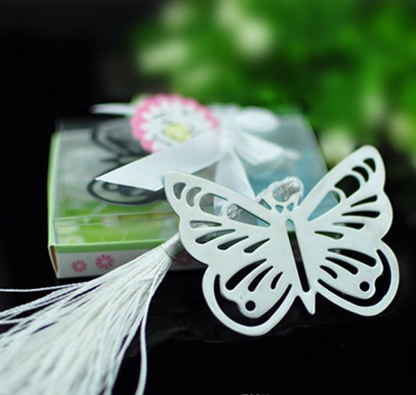 

butterfly bookmarks metal with tassels stationery gifts wedding favors stain jlltus garden_light